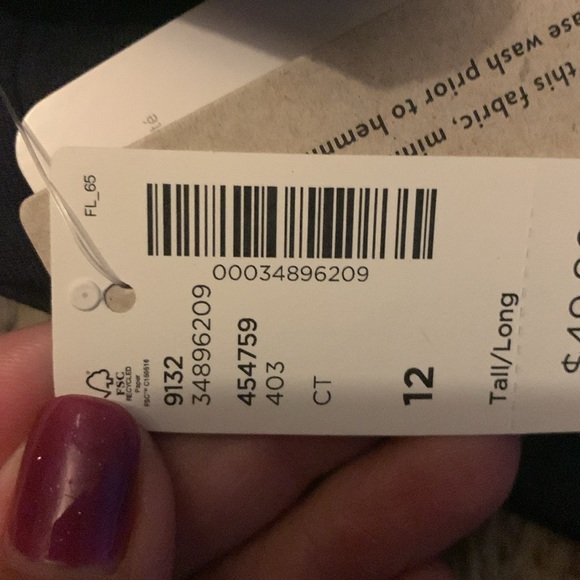 Reitman’s Slim Leg Ankle Pants Size 12 Tall - Picture 9 of 9